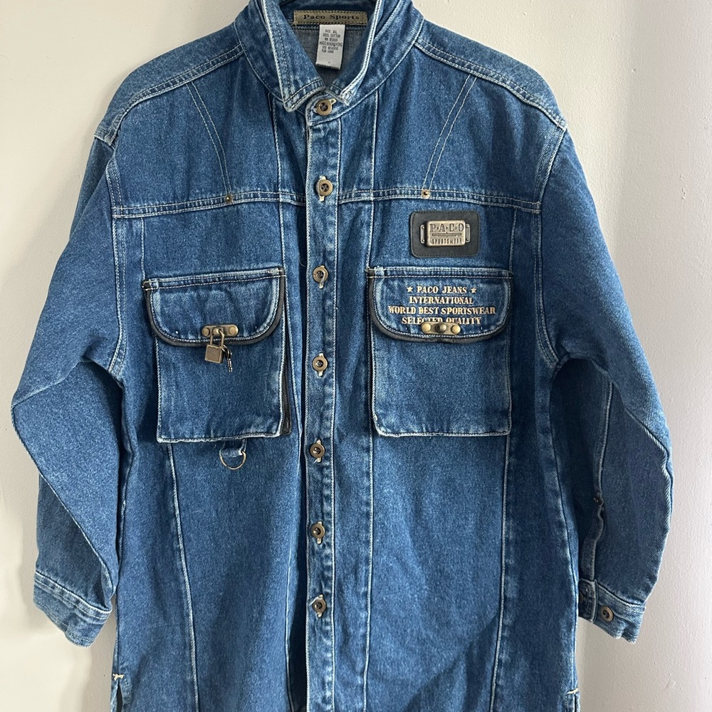 VINTAGE ▪️PACO JEANS Utility Jacket - Picture 2 of 9